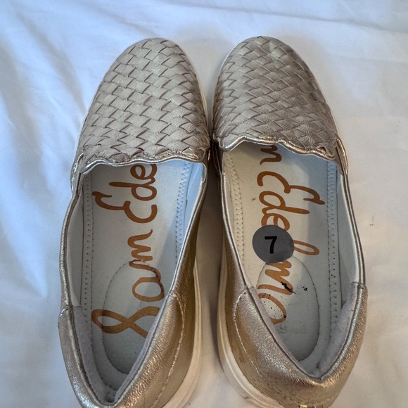Sam Edelman Gold Eda Slip-On Sneakers – Size 7 – NWOT - Picture 5 of 6
